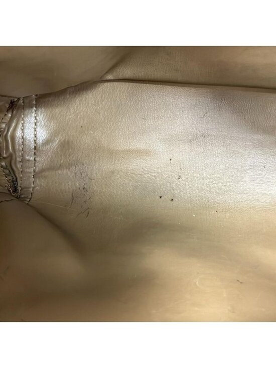 Celine Second Bag Macadam Pattern Dark Brown Beige Leather - Picture 10 of 10